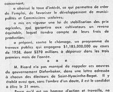 «Votons John Diefenbaker et votons Théo. Ricard dans Saint-Hyacinthe-Bagot»