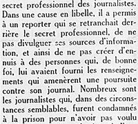 «Le secret professionnel»