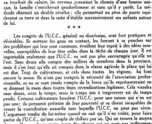 «Le congrès diocésain de l’U.C.C.»