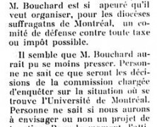 «L’honorable M. Bouchard et l’Université de Montréal»