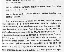 «L’honorable Antonio Barrette prouve que l’Union nationale vint à son heure»