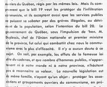 «Les bills 19 et 20 et la marche sur Québec»