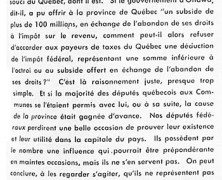 «En face de l’impôt provincial, la passivité des députés fédéraux»