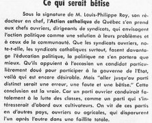 «Ce qui serait bêtise»