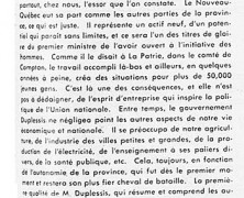 «De l’essor du Nouveau-Québec au respect des minorités»