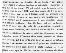 «Les élections de l’Ontario et l’autonomie provinciale»