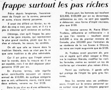 «Le nouvel impôt fédéral frappe surtout les pas riches»