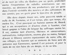 «M. Théo. Ricard candidat pour un changement et le nettoyage»