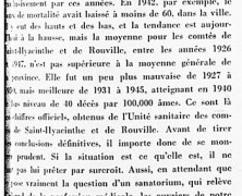 «Problème de la tuberculose à Saint-Hyacinthe»