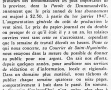 «Le journal en 1947»