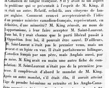 «Le nom de M. Louis Saint-Laurent n&rsquo;est qu&rsquo;une amorce»