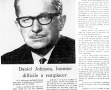 «L’honorable Daniel Johnson n’est plus»