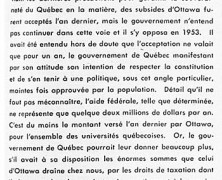 «Un moyen de venir en aide à nos universités»