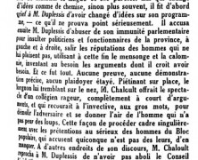 «Le discours Chaloult»