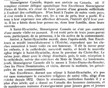 «S.E. Monseigneur André Cassulo»