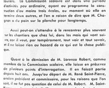 «Des derniers développements è la Commission scolaire»