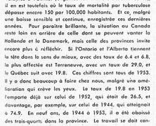 «La tuberculose dans le monde, dans la province et chez nous»