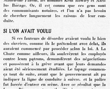 «De la grève illégale; Si l’on avait voulu»