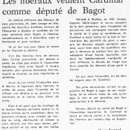 «Les libéraux veulent Jean-Guy Cardinal comme député de Bagot»
