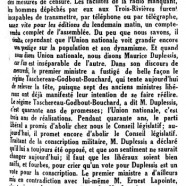 «L’honorable Maurice Duplessis»
