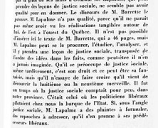 «M. Georges-Émile Lapalme et la justice sociale»