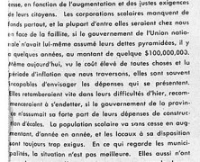 «Le gouvernement d’Ottawa touche 77 pour cent de tous les impôts»