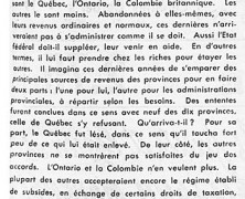 «Ce que veut dire, en blanc et en noir, la conférence fédérale-provinciale»