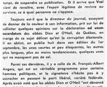 «Si les libéraux sont sincères, une suggestion pour eux»