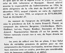 «Finances municipales, d’hier et d’aujourd’hui»