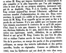 «La leçon du plébiscite»