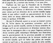 «Comment M. Jean Lesage se rapetisse et se dégrade»