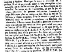 «Finances provinciales»