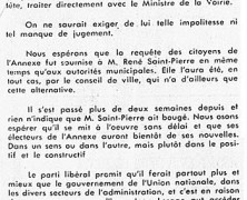 «M. René Saint-Pierre et nos problèmes urgents de voirie»