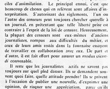 «Liberté de la presse, journaux et censure»