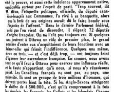 «Les Canadiens de langue française»