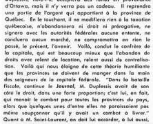 «Maurice Duplessis mène le combat pour tous»