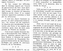 «L’honorable W. J. Browne souligne chez nous le relèvement économique du pays»