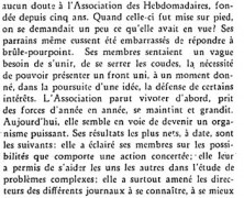 «L’Association des Hebdomadaires»