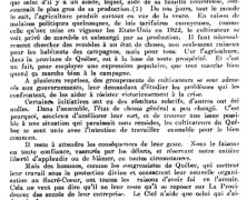 «En marge du congrès agricole»