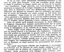 «Le français au Parlement»