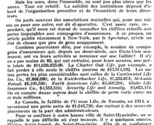 «Assurance et mutualité»