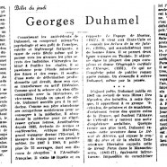 «Georges Duhamel»