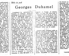 «Georges Duhamel»