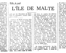 «L’île de Malte»