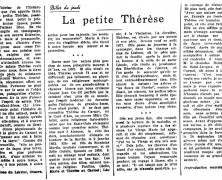 «La petite Thérèse»