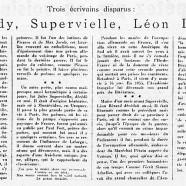 «Reverdy, Supervielle, Léon Bérard»