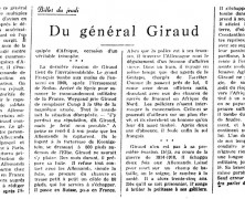 «Du général Giraud»