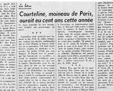 «Courteline, moineau de Paris, aurait eu cent ans cette année»