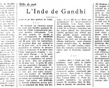 «L’Inde de Gandhi»