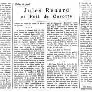 «Jules Renard et Poil de Carotte»